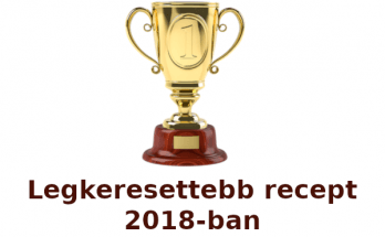 legkeresettebb recept 2018-ban