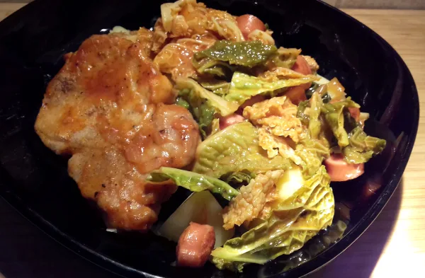 frankfurti szelet tálalása