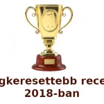 legkeresettebb recept 2018-ban