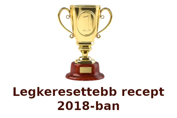 legkeresettebb recept 2018-ban